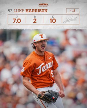 Image post by @TexasBaseball on Twitter