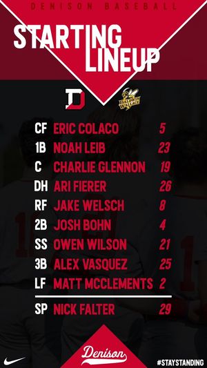 Image post by @DU_Baseball on Twitter