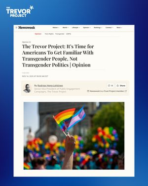 Image post by @trevorproject on Instagram