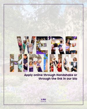 Image post by @lsucampuslife on Instagram