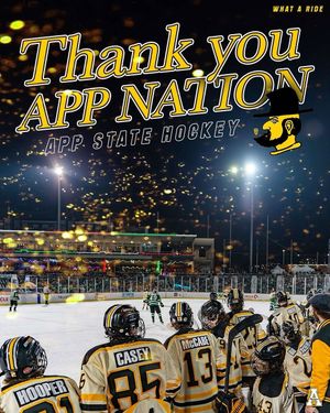 Image post by @appstatehockey on Instagram