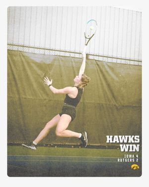 Image post by @iowa_tennis on Twitter
