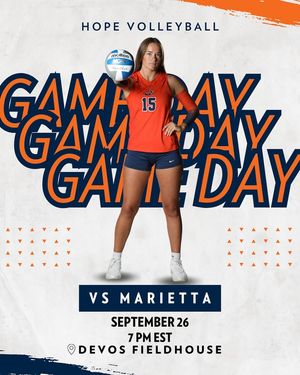 Image post by @hopecollegevolleyball on Facebook