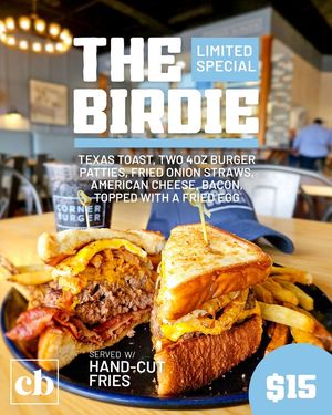 Image post by @mycornerburger on Facebook