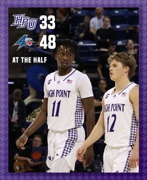 Image post by @HPUMensBasketball on Facebook