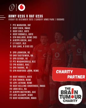 Image post by @armyrugbyunion on Instagram