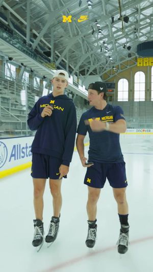Video post by @umichhockey on TikTok