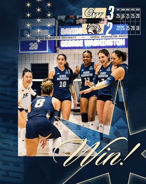 Image post by @gw_volleyball on Instagram