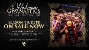 Image post by @OklahomaWGymnastics on Facebook