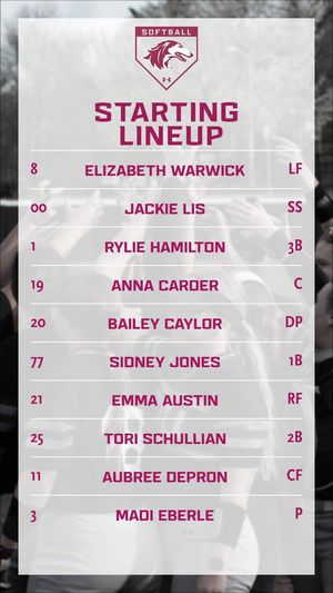 Image post by @SIU_Softball on Twitter