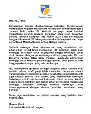 Image post by @IBLindonesia on Twitter