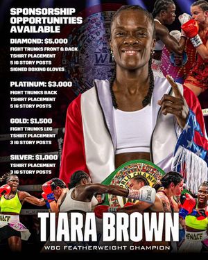 Image post by @tiarabrownboxing on Instagram
