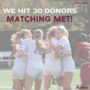 Image post by @fordhamwosoc on Instagram
