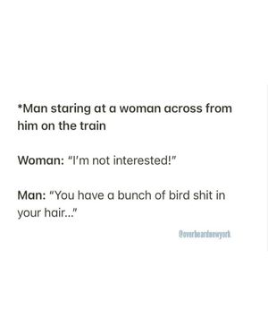 Image post by @overheardnewyork on Instagram