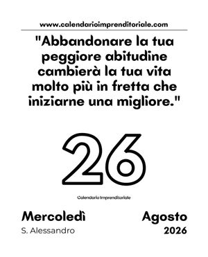 Image post by @calendarioimprenditoriale on Instagram