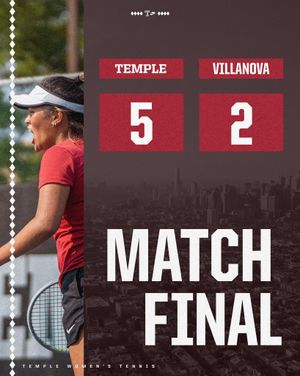 Image post by @templewtennis on Instagram