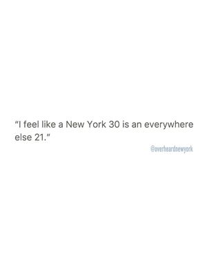 Image post by @overheardnewyork on Instagram