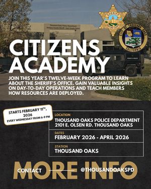 Image post by @thousandoakspd on Instagram