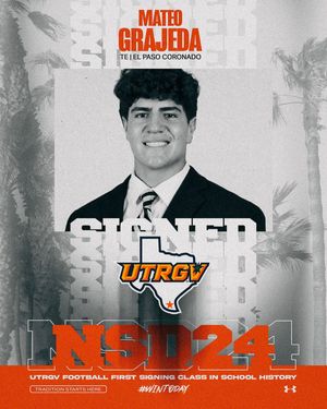 Image post by @utrgvfootball on Instagram