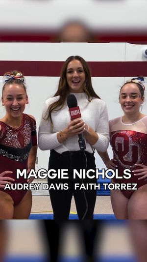 Video post by @OklahomaWGymnastics on Facebook