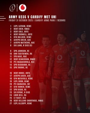 Image post by @armyrugbyunion on Instagram