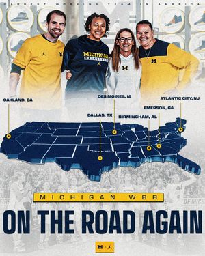 Image post by @umichwbball on Twitter