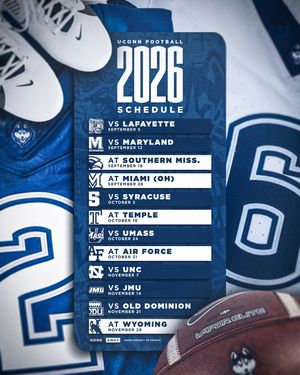 Image post by @uconnfootball on Instagram