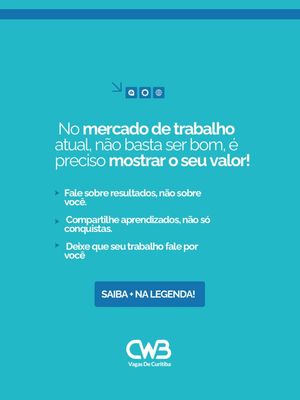 Image post by @vagasdecuritiba on Instagram