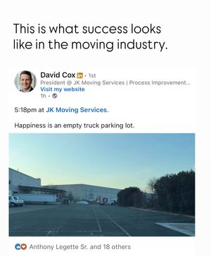 Image post by @jkmoving on Instagram