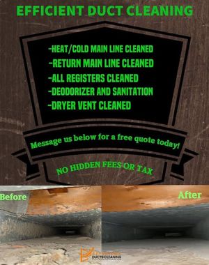 Image post by @Efficientductcleaning on Facebook