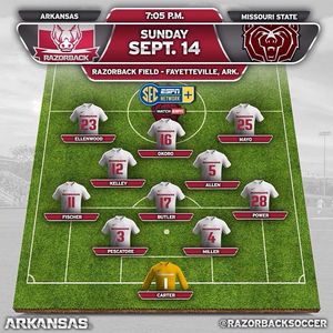 Image post by @razorbacksoccer on Instagram