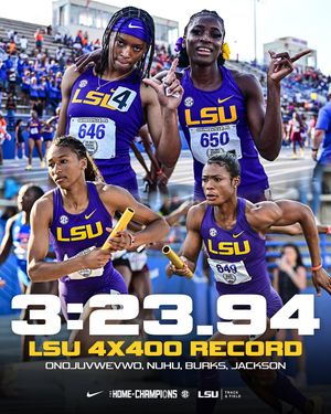 Image post by @lsutrackfield on Instagram