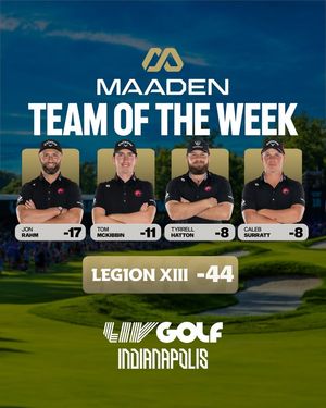 Image post by @livgolfleagueofficial on Facebook