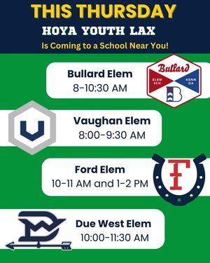 Image post by @Hoya Youth Lacrosse Association on Facebook