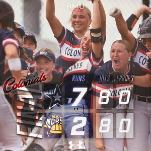 Image post by @RMUAthletics on Facebook