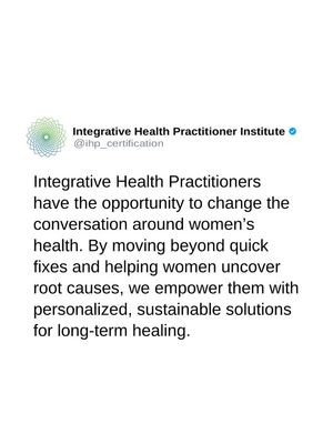 Image post by @integrativehealthpractitioner on Facebook