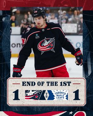 Image post by @BlueJacketsNHL on Twitter/X
