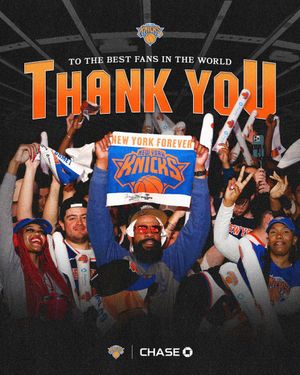 Image post by @nyknicks on Twitter