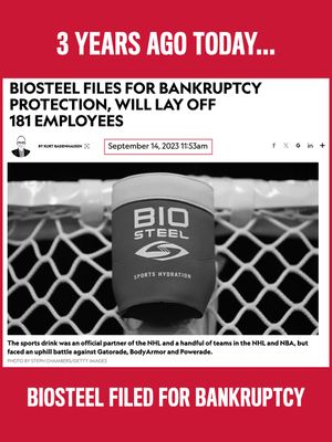 Image post by @biosteelsports on Instagram