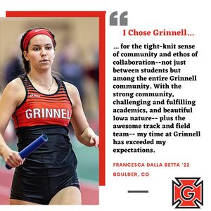 Image post by @GrinnellXC_TF on Twitter