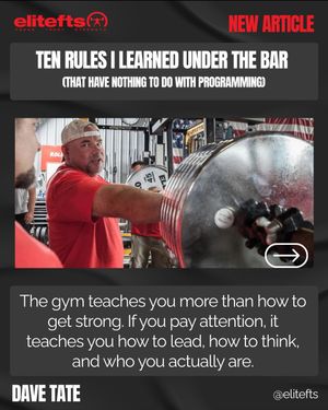 Image post by @elitefts on Instagram
