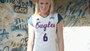 Video post by @GSAthletics_VB on Twitter