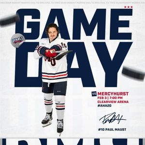 Image post by @RMUAthletics on Facebook