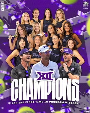 Image post by @tcuwomenstennis on Instagram
