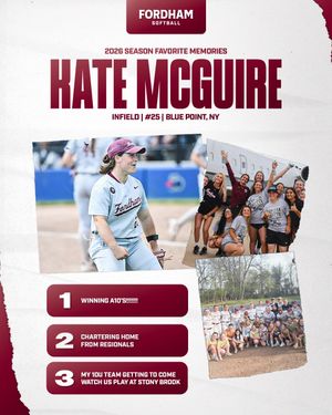 Image post by @fordham_softball on Instagram