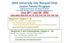 Image post by @UCRacquetClub on Facebook