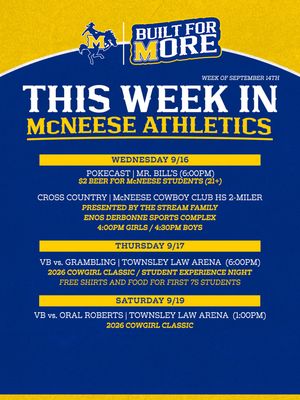Image post by @mcneesesports on Instagram