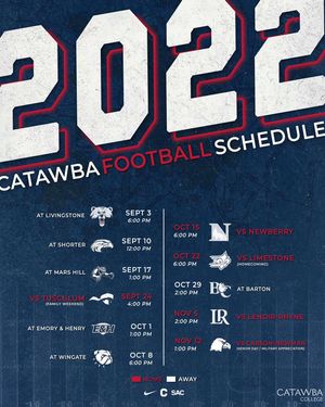 Image post by @catawbafootball on Instagram