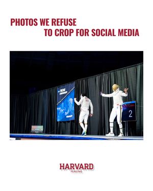Image post by @harvardfencing on Instagram
