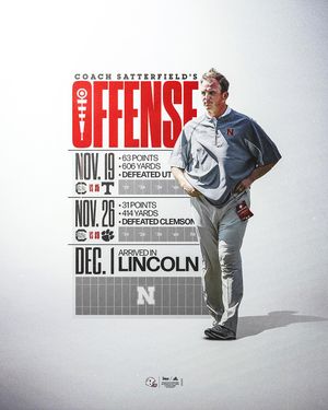 Image post by @huskerfootball on Instagram